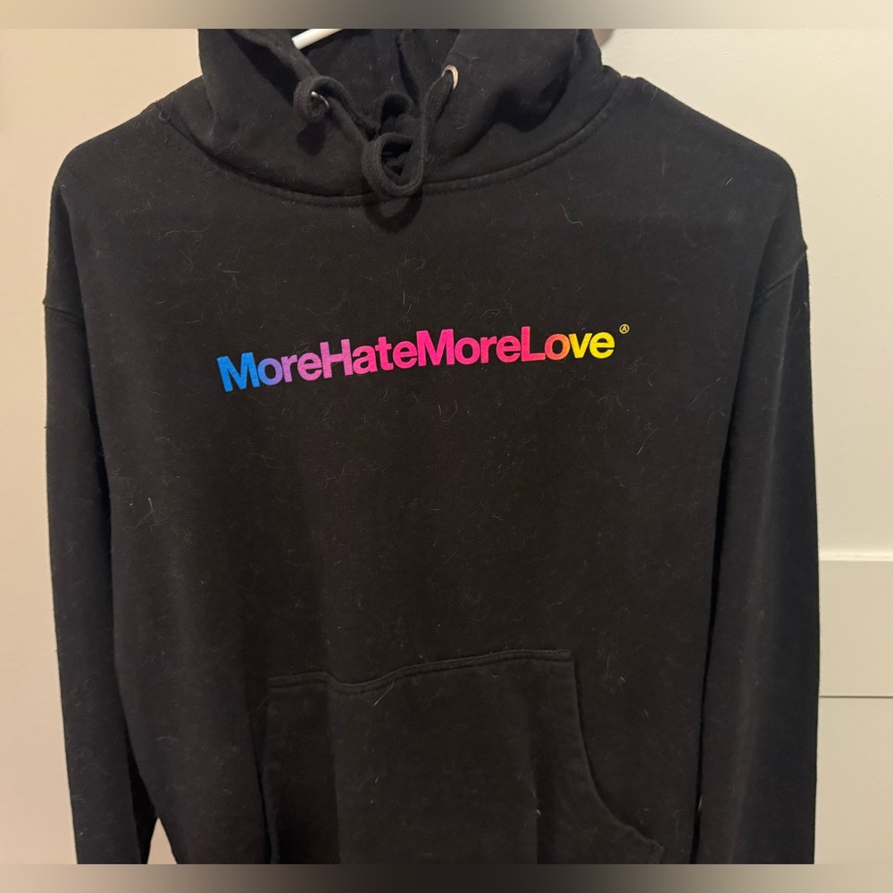 Anti Social Social Club Black and White Textured Hoodie